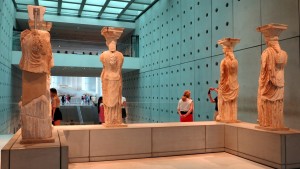2014.9.30 The Caryatids, The New Acropolis Museum, Athens, Greece